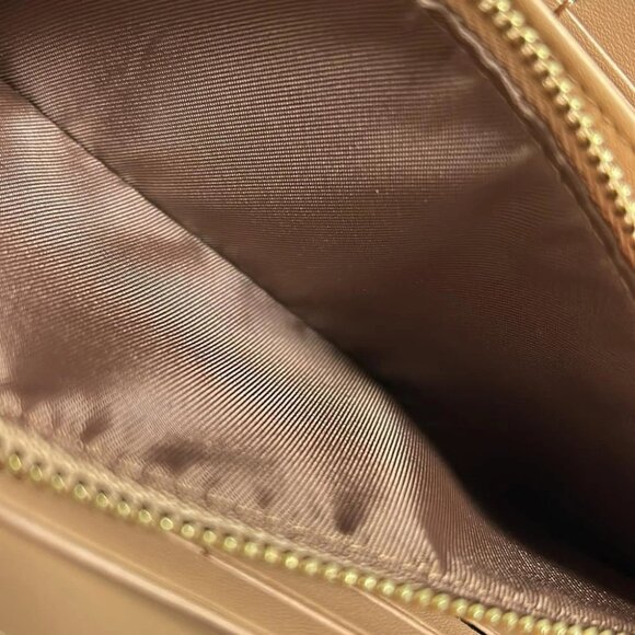 Auth COACH Long Zip Around Wallet Star Print CW479 Cream Gold Leather - - Picture 8 of 8